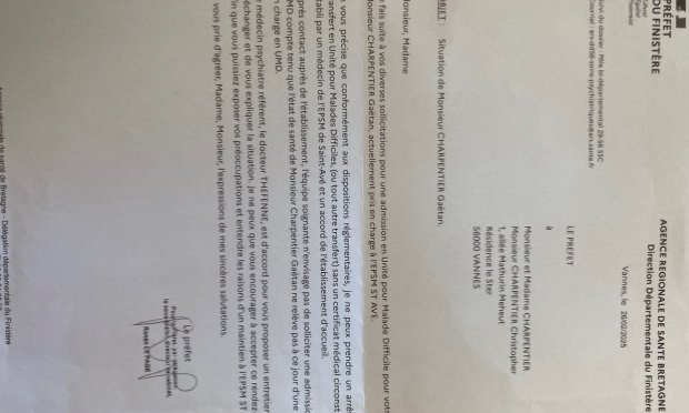 Pétition : Non assistance à personne en danger / maltraitance sur personne en danger hospitalisé Epsm St avé