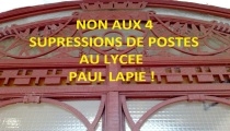 Paul Lapie refuse la diminution des heures d'enseignements !