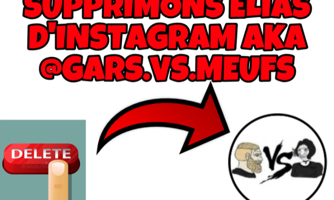 I want to delete the instagram account @ guy.vs.meufs