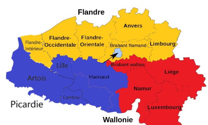 Le rattachement de l'Artois-Flandre-Hainaut à la Belgique