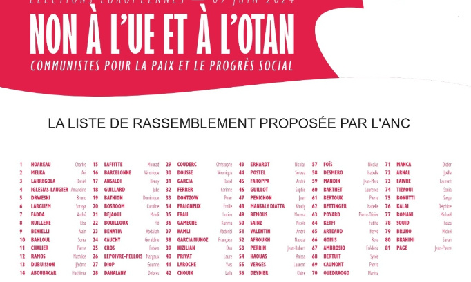 Avec Olivier MATEU, soutenons la liste NON à l'UE et à l'OTAN,