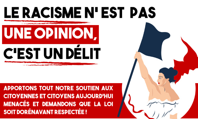 Le racisme n'est pas une opinion, c'est un délit !