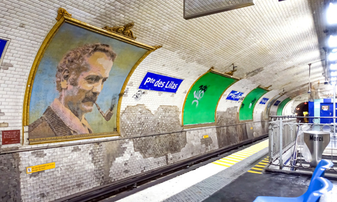 Sauver les 3 mosaïques de Georges BRASSENS, à la station Porte des Lilas