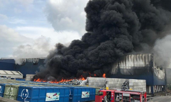 Stop aux incendies à Wandre Recydel (Renewi)