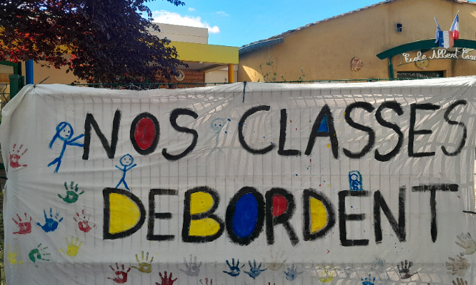 Pour l'ouverture d'une 5ème classe à l'École Brignac, nos classes débordent