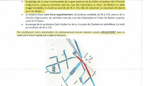 Pour des règles de stationnement adaptées à la réalité du terrain à Gembloux !