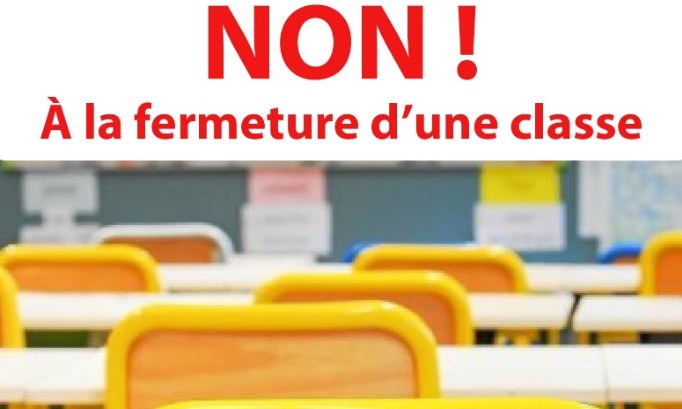 NON À LA FERMETURE DE CLASSE GS DE l’ECOLE JACQUES BREL