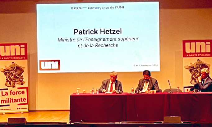 Exigeons la démission de Patrick Hetzel, ministre de l'Enseignement supérieur et de la Recherche