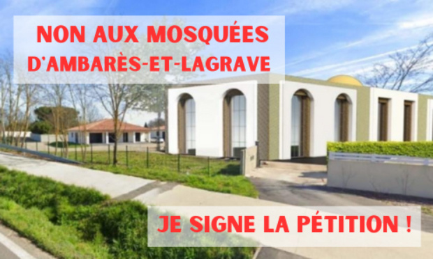 Non aux projets de Mosquées à Ambarès et Lagrave