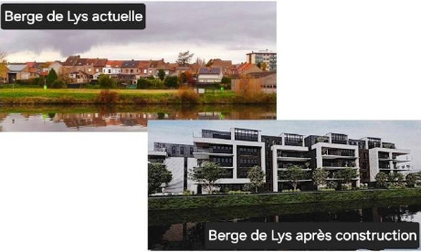 Contre la construction de 3 immeubles sur les berges de la Lys