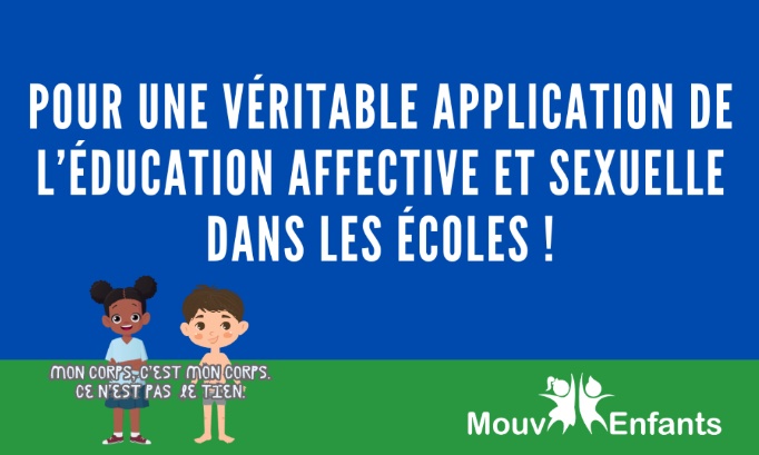 Pour une véritable application de l’éducation affective et sexuelle dans les écoles !