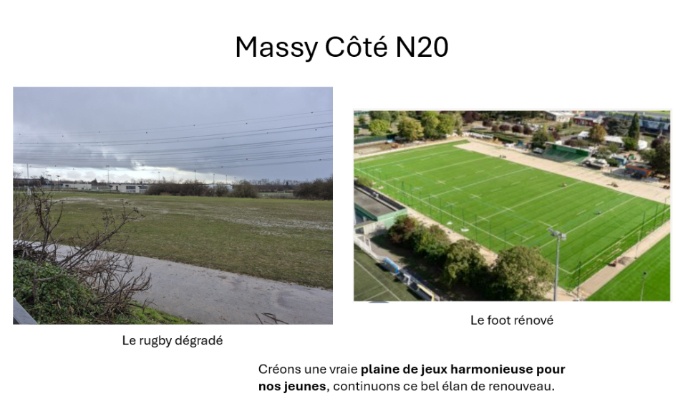 Obtention d’un terrain de rugby en synthétique à Massy